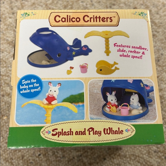 Calico Critters Splash and Play Whale Set New & Sealed never opened - Picture 4 of 6